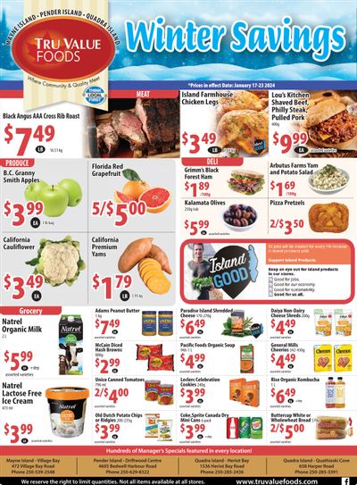 Tru Value Foods Flyer January 17 to 23