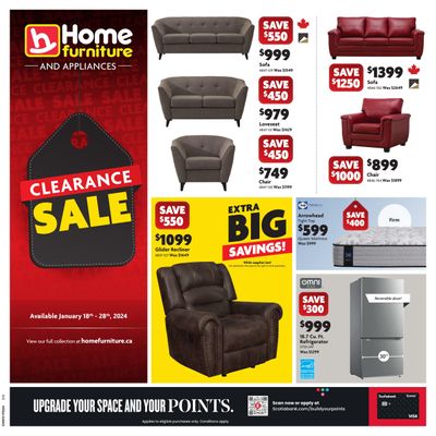 Home Furniture (BC) Flyer January 18 to 28