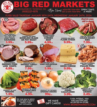 Big Red Markets Flyer January 18 to 24
