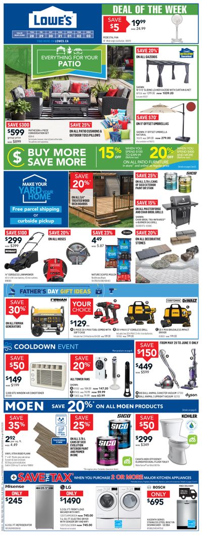 Lowe's Flyer May 28 to June 3