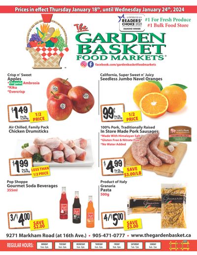 The Garden Basket Flyer January 18 to 24