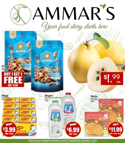 Ammar's Halal Meats Flyer January 18 to 24