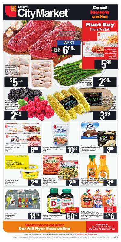 Loblaws City Market (West) Flyer May 28 to June 3