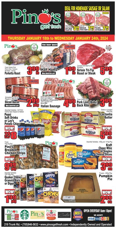 Pino's Flyer January 18 to 24