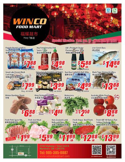 WinCo Food Mart (HWY 7) Flyer January 18 to 24