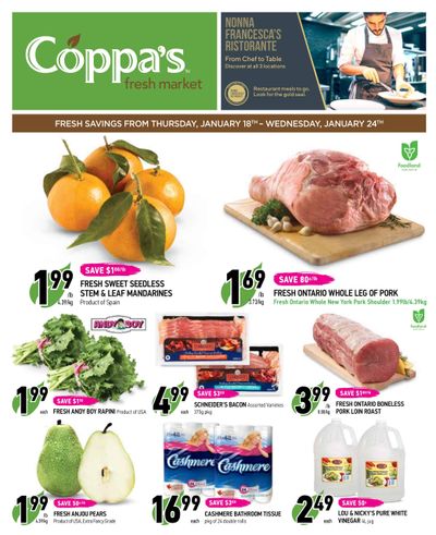 Coppa's Fresh Market Flyer January 18 to 24