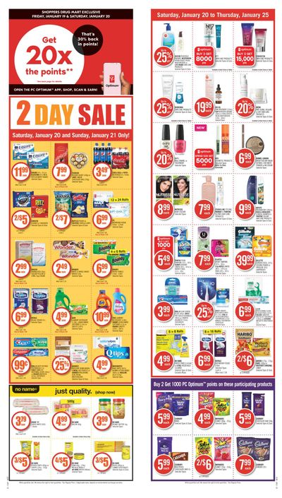 Shoppers Drug Mart (West) Flyer January 20 to 25