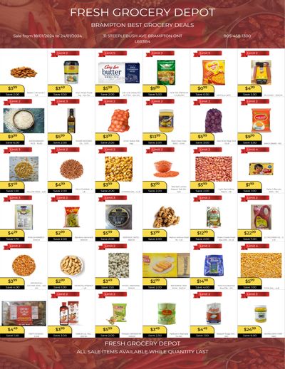 Fresh Grocery Depot Flyer January 18 to 24