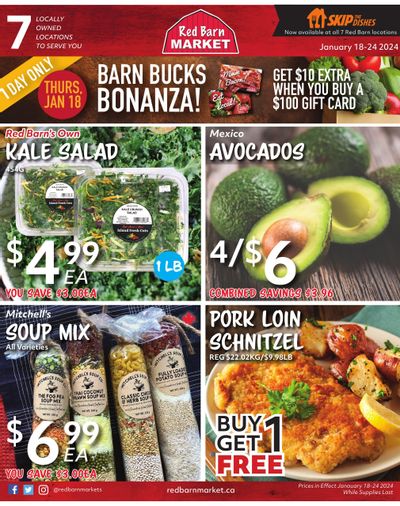 Red Barn Market Flyer January 18 to 24