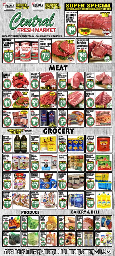 Central Fresh Market Flyer January 18 to 25