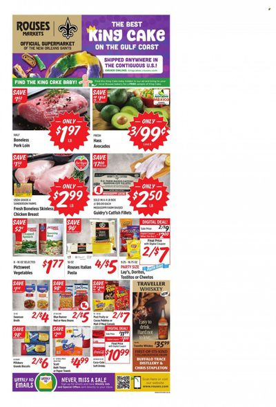 Rouses Markets (LA) Weekly Ad Flyer Specials January 17 to January 24, 2024