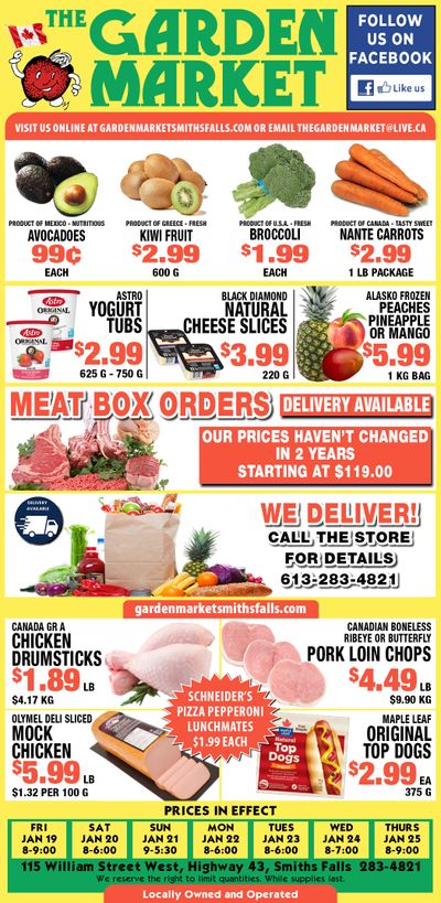 The Garden Market Flyer January 19 to 25