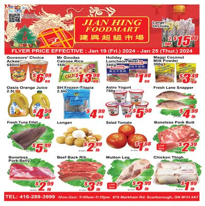 Jian Hing Foodmart (Scarborough) Flyer January 19 to 25