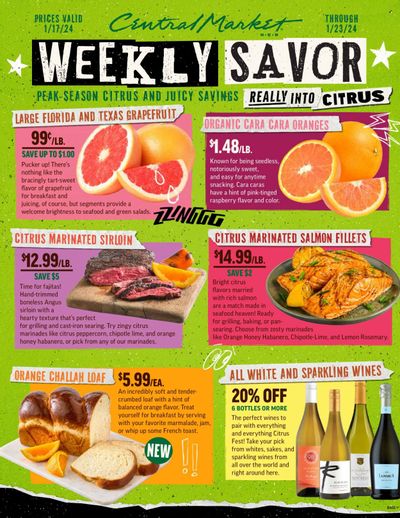 Central Market (TX) Weekly Ad Flyer Specials January 17 to January 23, 2024