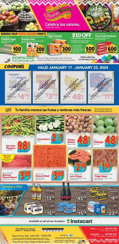Fiesta Foods SuperMarkets (WA) Weekly Ad Flyer Specials January 17 to January 23, 2024