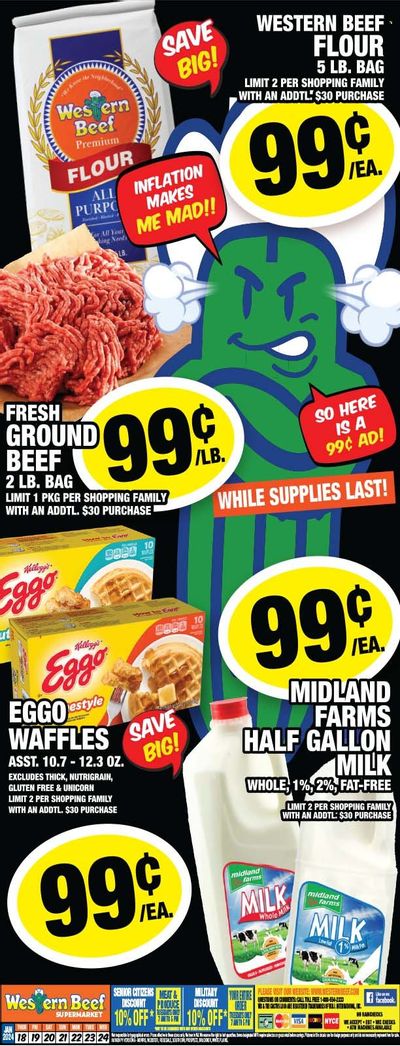 Western Beef (FL, NY) Weekly Ad Flyer Specials January 18 to January 24, 2024