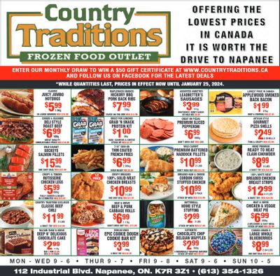 Country Traditions Flyer January 18 to 25