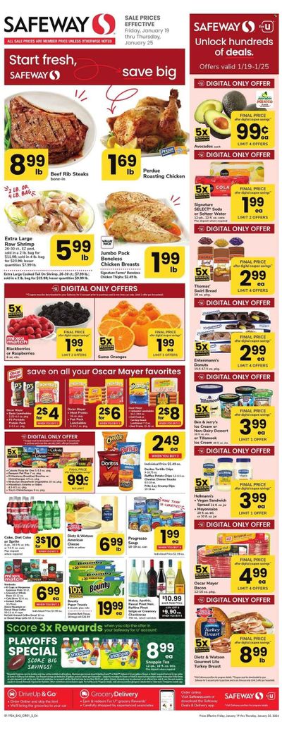 Safeway (DC) Weekly Ad Flyer Specials January 19 to January 25, 2024