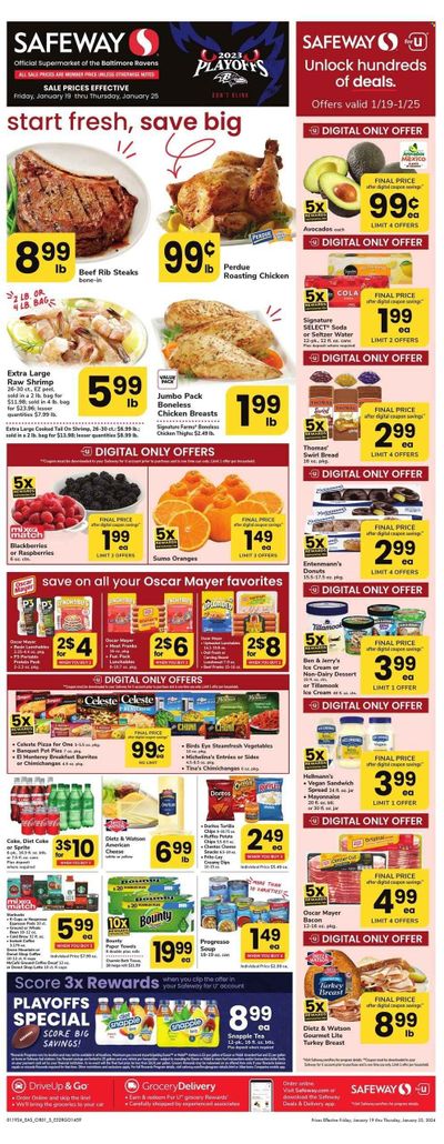 Safeway (MD) Weekly Ad Flyer Specials January 19 to January 25, 2024