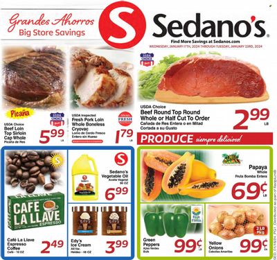 Sedano's (FL) Weekly Ad Flyer Specials January 17 to January 23, 2024