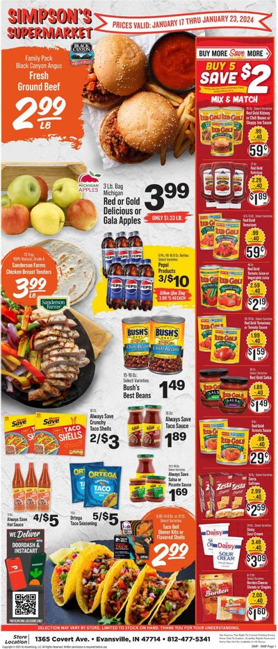 IGA (IN) Weekly Ad Flyer Specials January 17 to January 23, 2024