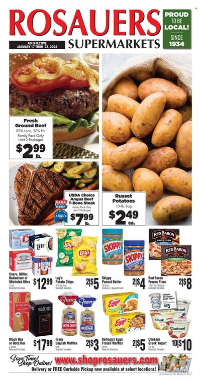 Rosauers (ID, MT, OR, WA) Weekly Ad Flyer Specials January 17 to January 23, 2024