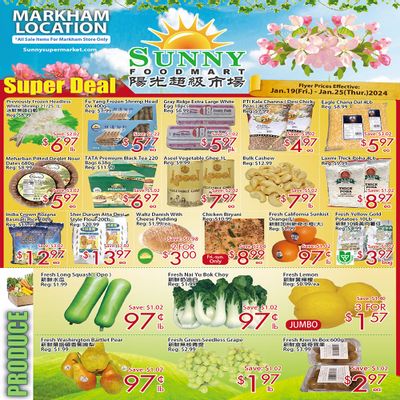 Sunny Foodmart (Markham) Flyer January 19 to 25