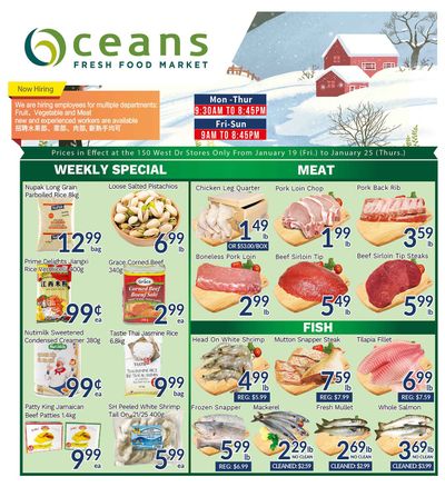 Oceans Fresh Food Market (West Dr., Brampton) Flyer January 19 to 25