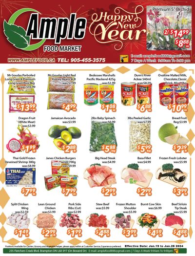 Ample Food Market (Brampton) Flyer January 19 to 25