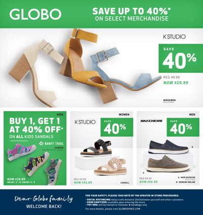 Globo Shoes Flyer May 27 to June 7