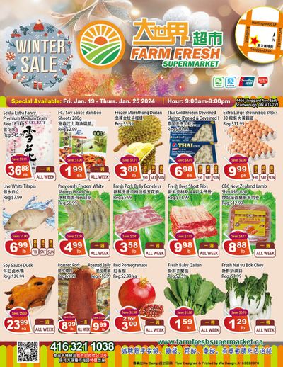 Farm Fresh Supermarket Flyer January 19 to 25
