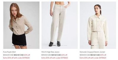 Calvin Klein Canada: Up to 75% off Sale When You Use A Promo Code for an Extra 20% off