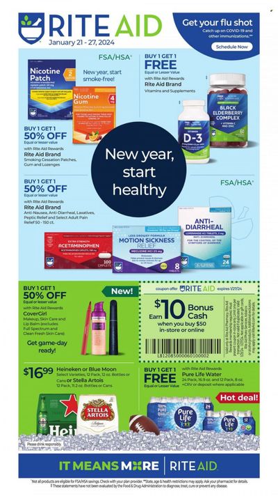 RITE AID Weekly Ad Flyer Specials January 21 to January 27, 2024