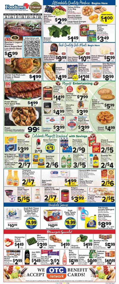 Foodtown (NJ, NY, PA) Weekly Ad Flyer Specials January 19 to January 25, 2024