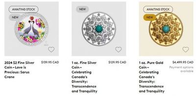 Royal Canadian Mint: 1 oz. Fine Silver Coin + New Releases