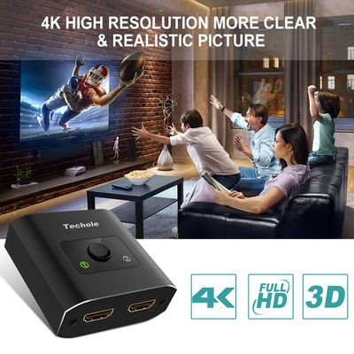 HDMI Switch 4K HDMI Splitter - Techole Aluminum HDMI Switcher Bi-Direction 1 in 2 Out or 2 Input 1 Output on Sale for at Amazon Canada