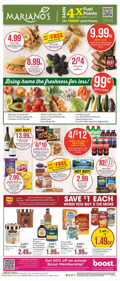 Mariano’s (IL) Weekly Ad Flyer Specials January 24 to January 30, 2024