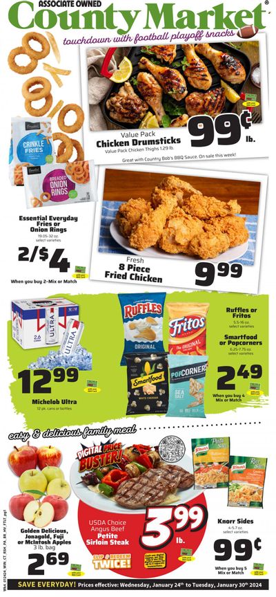 County Market (IL, IN, MO) Weekly Ad Flyer Specials January 24 to January 30, 2024