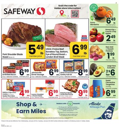 Safeway (AK) Weekly Ad Flyer Specials January 24 to January 30, 2024
