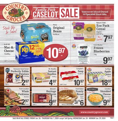 Country Grocer (Salt Spring) Flyer January 24 to 29