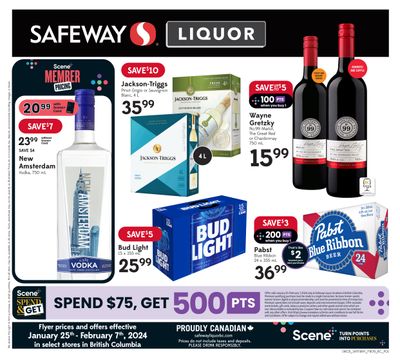 Safeway (BC) Liquor Flyer January 25 to February 7