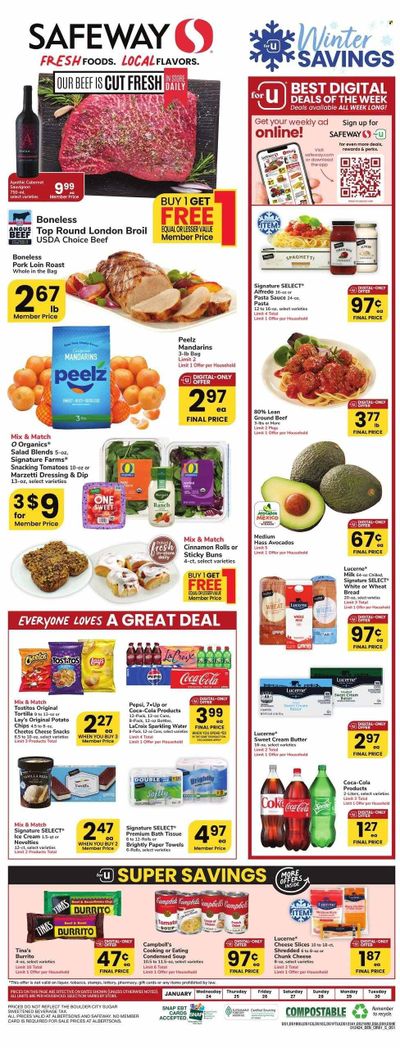 Safeway (CO) Weekly Ad Flyer Specials January 24 to January 30, 2024