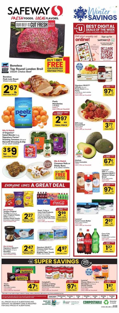 Safeway (CO) Weekly Ad Flyer Specials January 24 to January 30, 2024