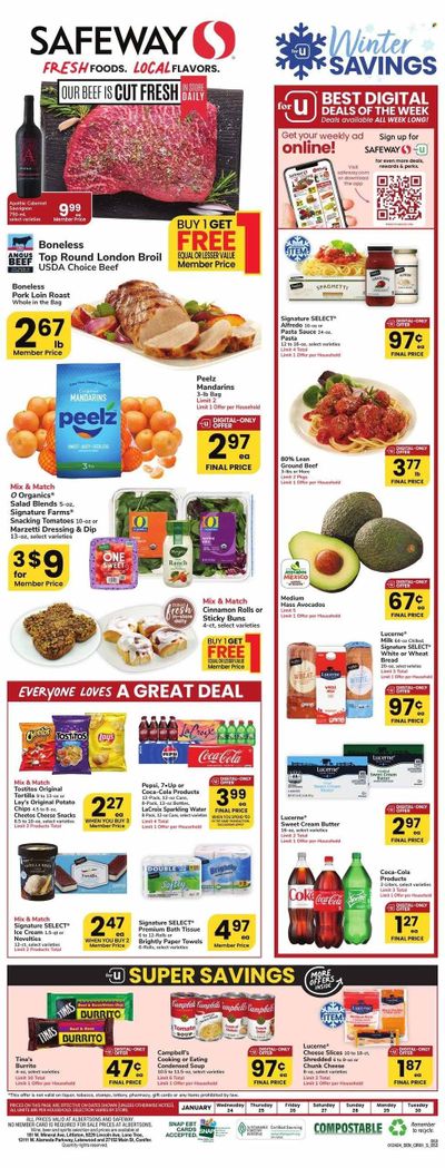Safeway (CO) Weekly Ad Flyer Specials January 24 to January 30, 2024