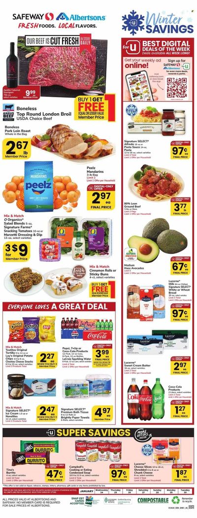 Safeway (CO) Weekly Ad Flyer Specials January 24 to January 30, 2024