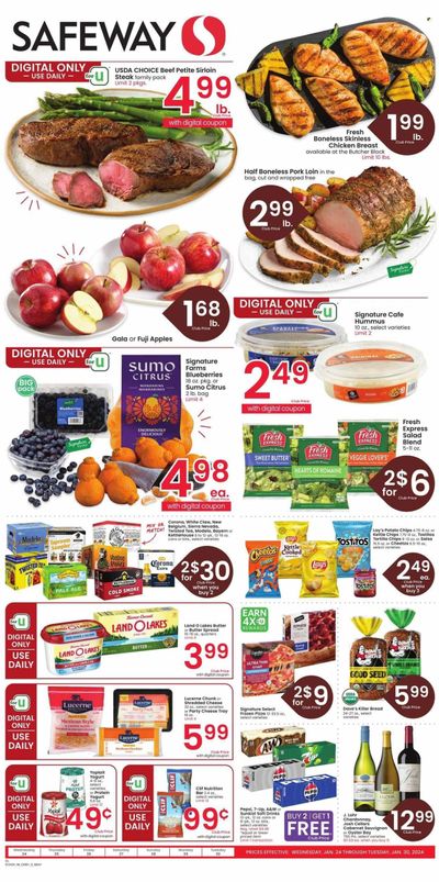 Safeway (MT) Weekly Ad Flyer Specials January 24 to January 30, 2024