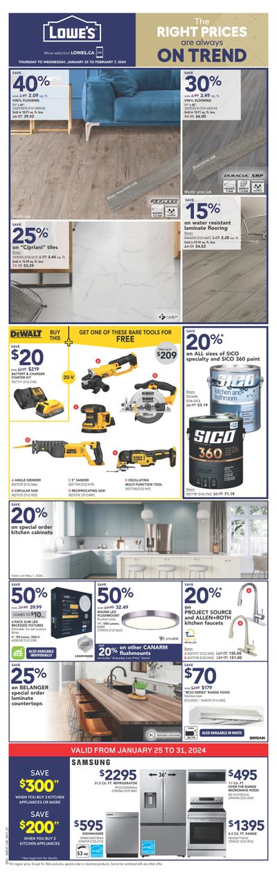 Lowe's (West) Flyer January 25 to 31