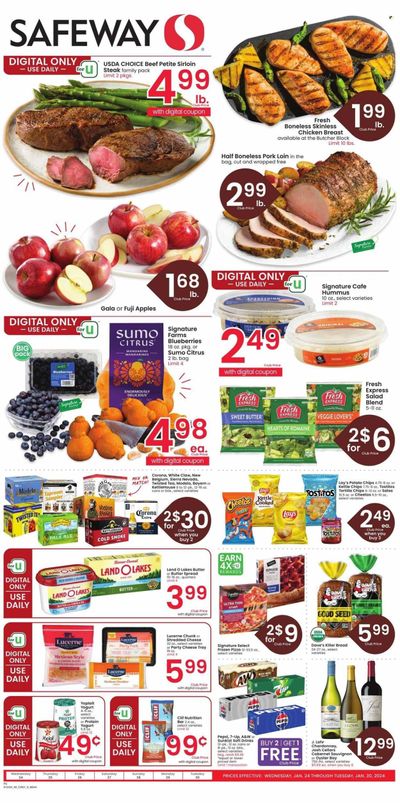 Safeway (MT) Weekly Ad Flyer Specials January 24 to January 30, 2024