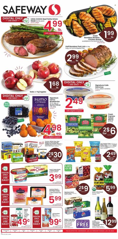 Safeway (MT) Weekly Ad Flyer Specials January 24 to January 30, 2024