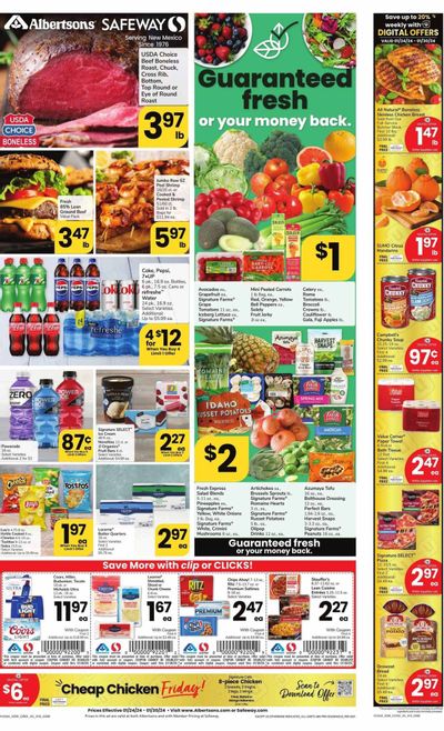 Safeway (NM) Weekly Ad Flyer Specials January 24 to January 30, 2024